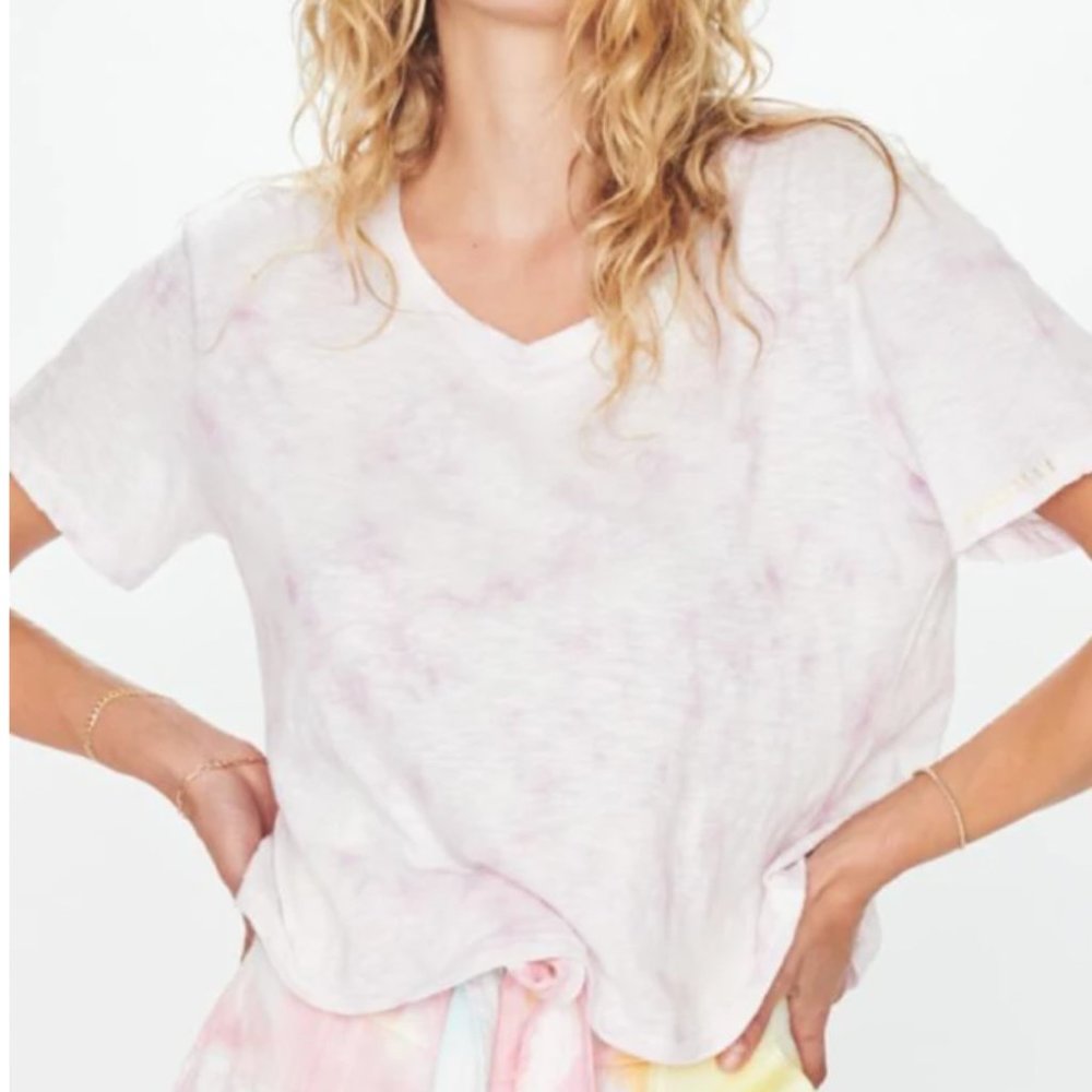 LOVESHACKFANCY CALIX TEE - LAVENDAR